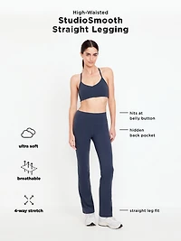 High-Waisted StudioSmooth Straight Legging