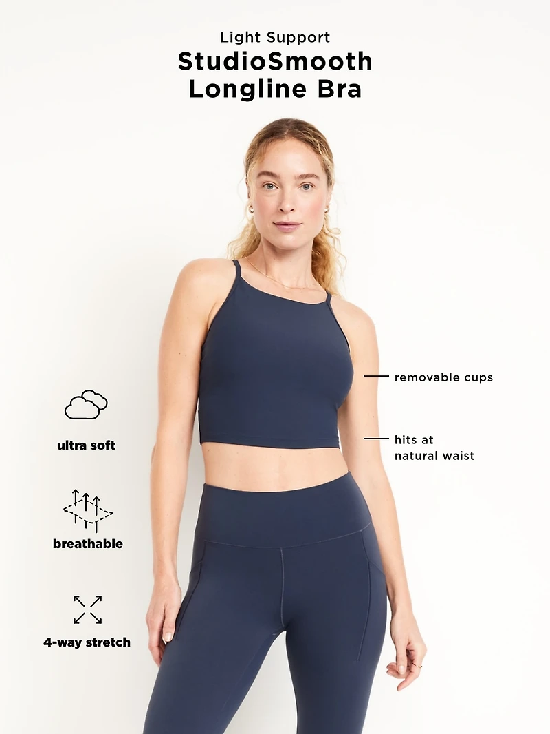 Light Support StudioSmooth Longline Sports Bra