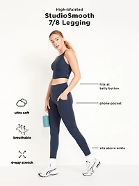 High-Waisted StudioSmooth 7/8 Pocket Leggings
