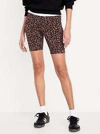 High-Waisted Biker Shorts - 8-inch inseam