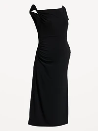 The Occasion by Old Navy Maternity Asymmetrical Shoulder Maxi Dress