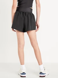 High-Waisted StretchTech Performance Shorts for Girls