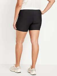 High-Waisted PowerSoft Pocket Biker Shorts - 6-inch inseam
