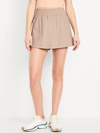 High-Waisted SleekTech Skort