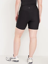 High-Waisted PowerSoft Pocket Biker Shorts - 6-inch inseam