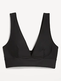 Matte Longline Bikini Swim Top