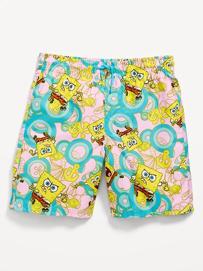 SpongeBob SquarePants™ Graphic Swim Trunks for Boys