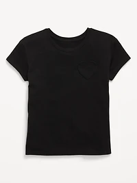 Softest Heart-Pocket T-Shirt for Girls