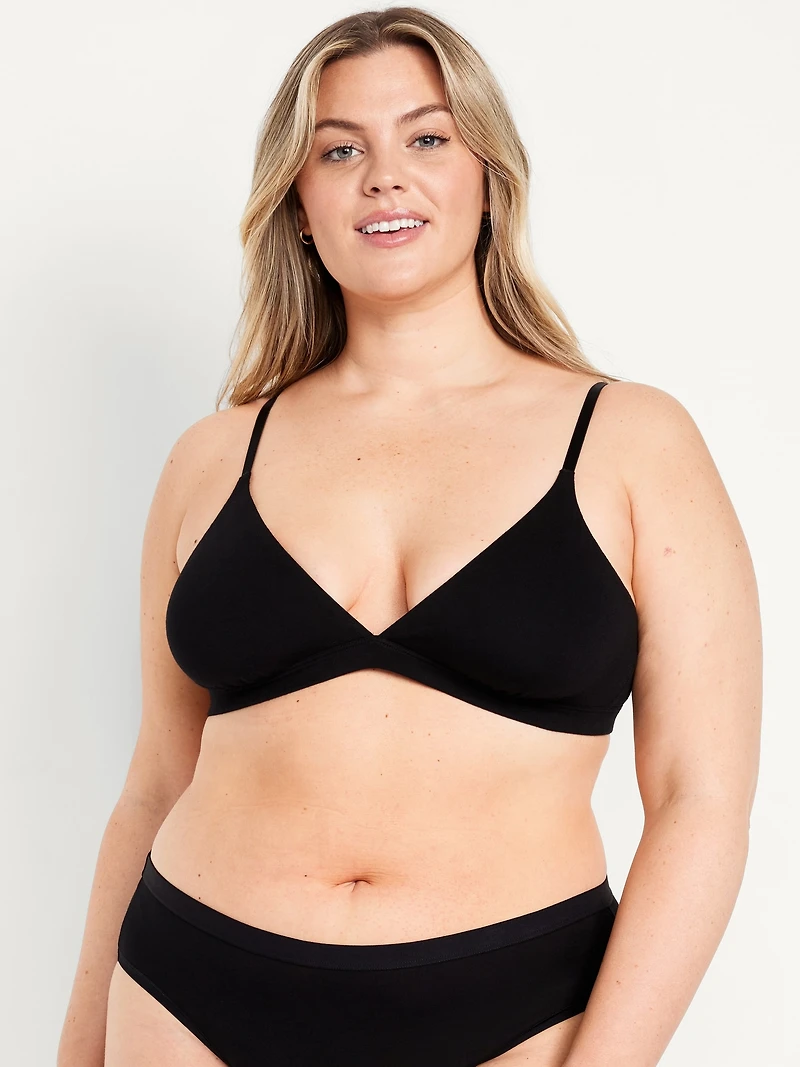 Everyday Cotton Triangle Bralette
