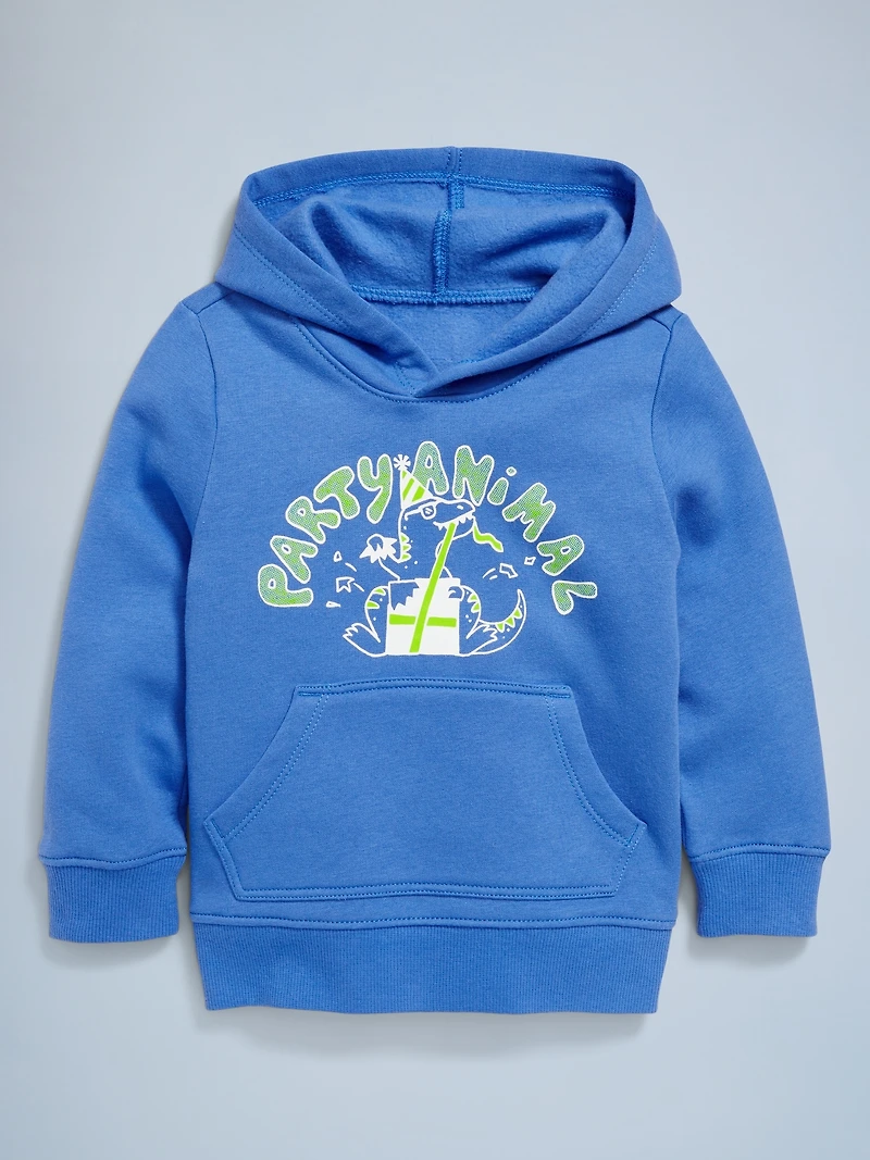 Birthday Graphic Pullover Hoodie for Toddler Boys