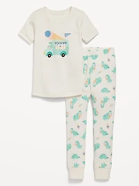 Snug-Fit Graphic Pajama Set for Toddler & Baby