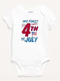 Short-Sleeve Unisex Graphic Bodysuit for Baby