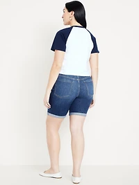 High-Waisted Wow Jean Shorts -- 9-inch inseam