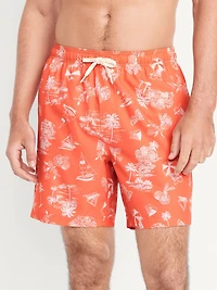 Printed Swim Trunks -- 7-inch inseam