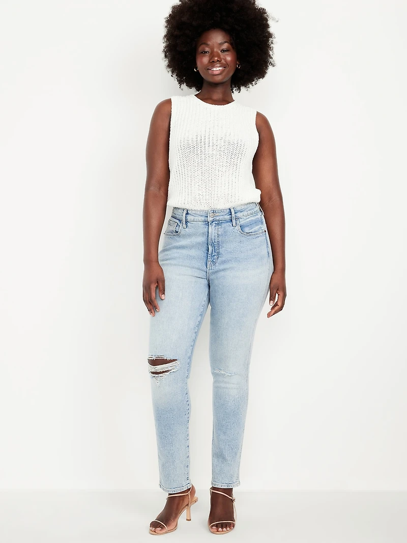 Curvy High-Waisted Vintage Slim Jeans