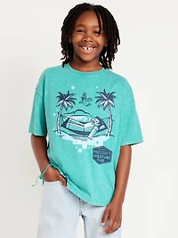 Oversized Minecraft™ Gender-Neutral Graphic T-Shirt for Kids