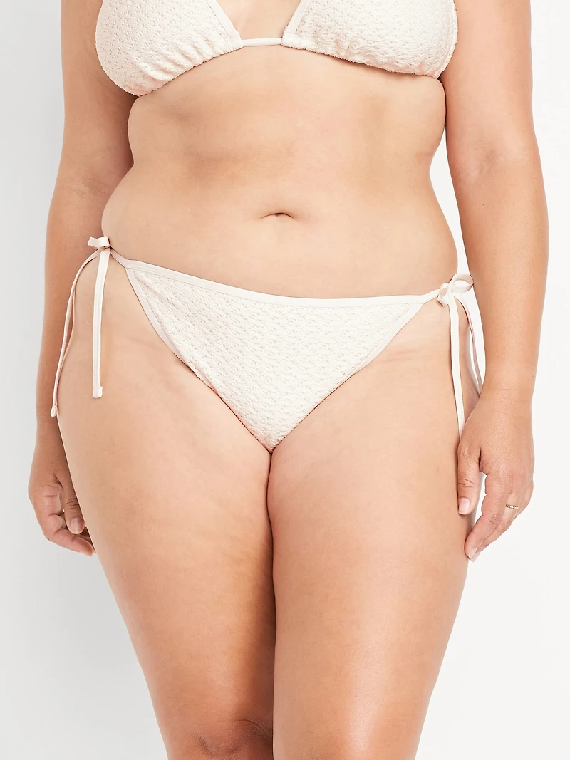 Crochet String Bikini Swim Bottoms