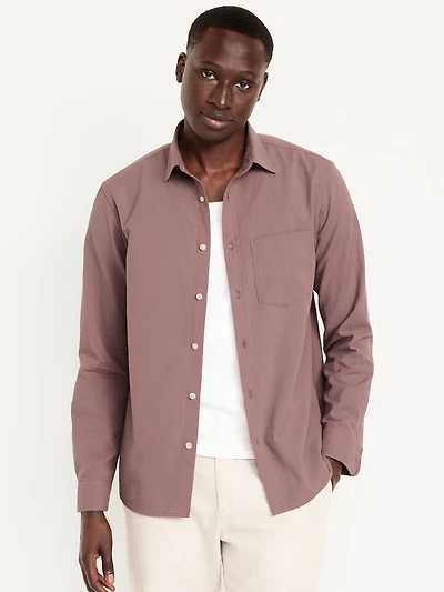 Classic Fit Seersucker Shirt