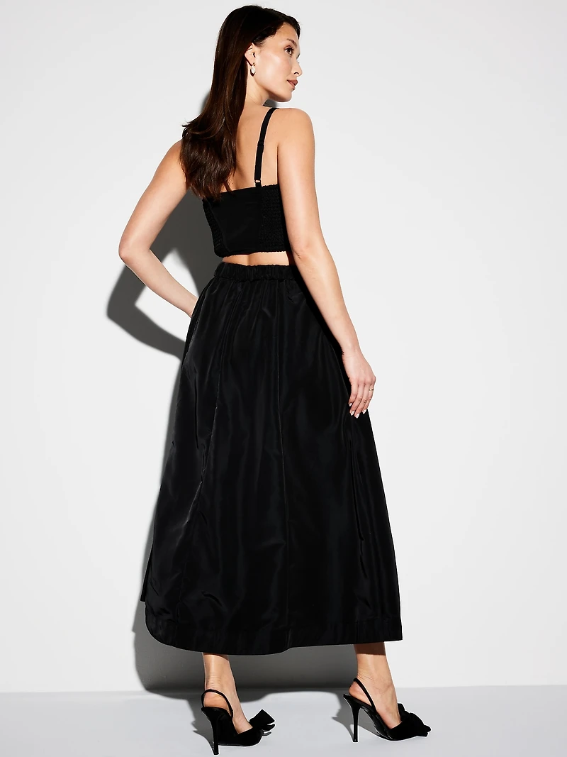 The Occasion by Old Navy High-Waisted Taffeta Midi Skirt