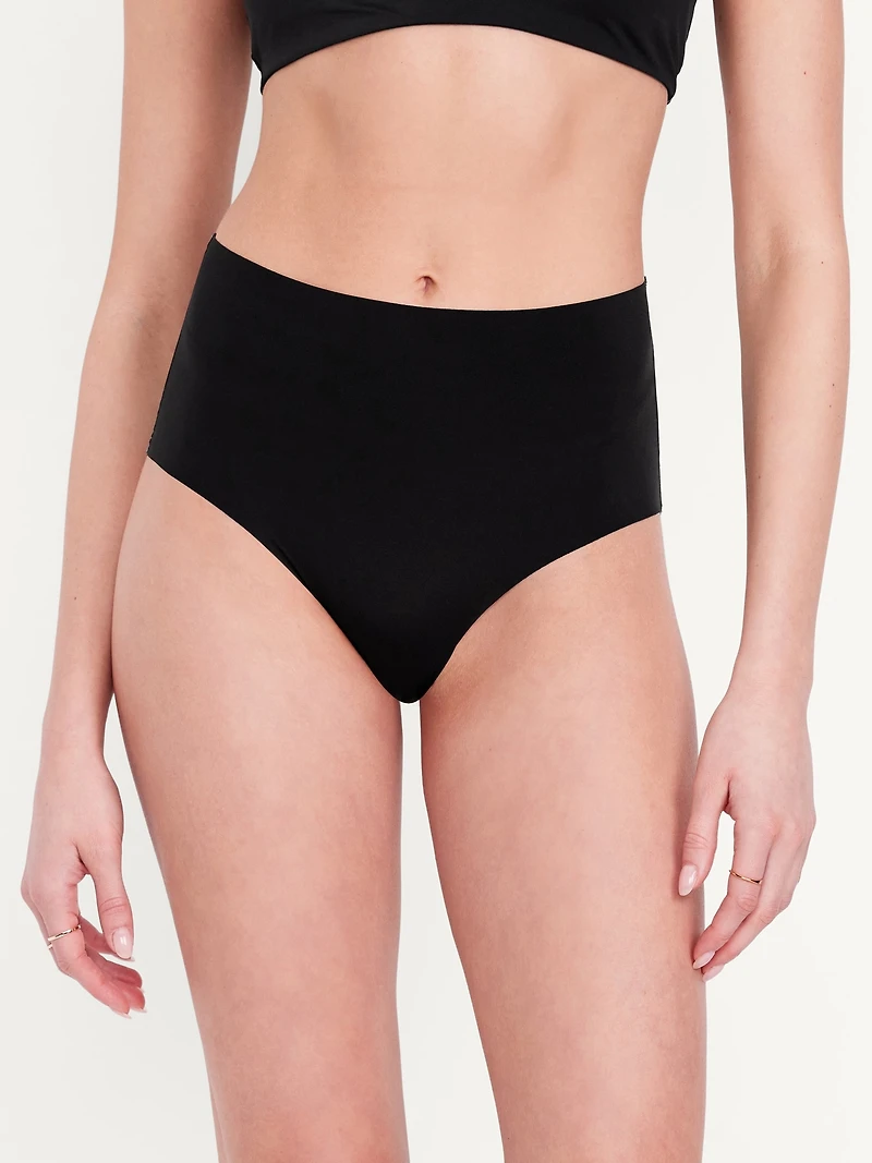 High-Waisted No-Show Brief Underwear 6-Pack