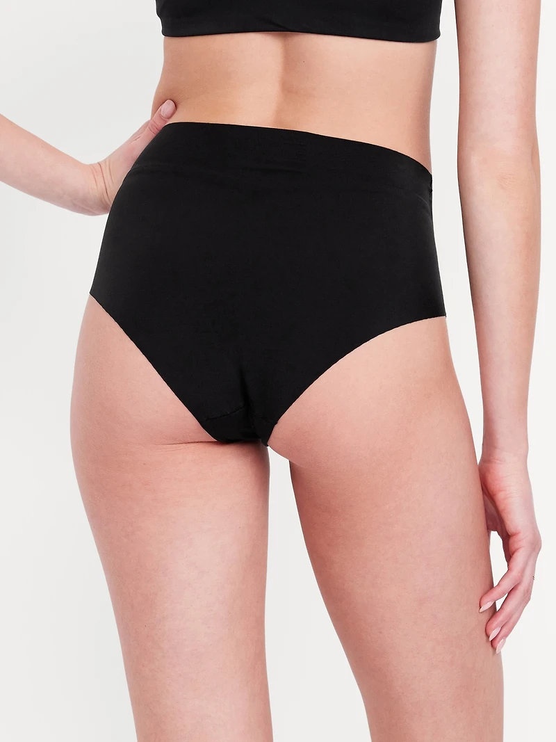 High-Waisted No-Show Brief Underwear 6-Pack