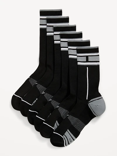 3-Pack Athletic Crew Run Socks for Men