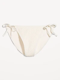 Crochet String Bikini Swim Bottoms