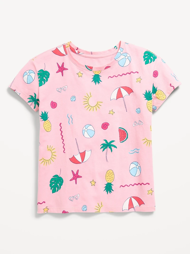 Printed Softest Short-Sleeve T-Shirt for Girls