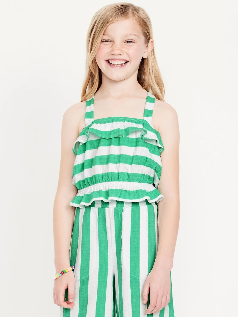 Striped Bubble Tank Top for Girls