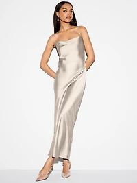 The Occasion by Old Navy Satin Cowl Maxi Dress