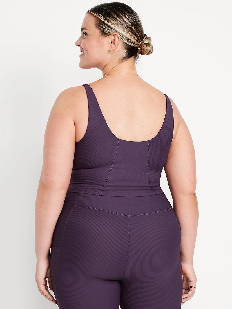 Light Support PowerSoft Rib Longline Sports Bra