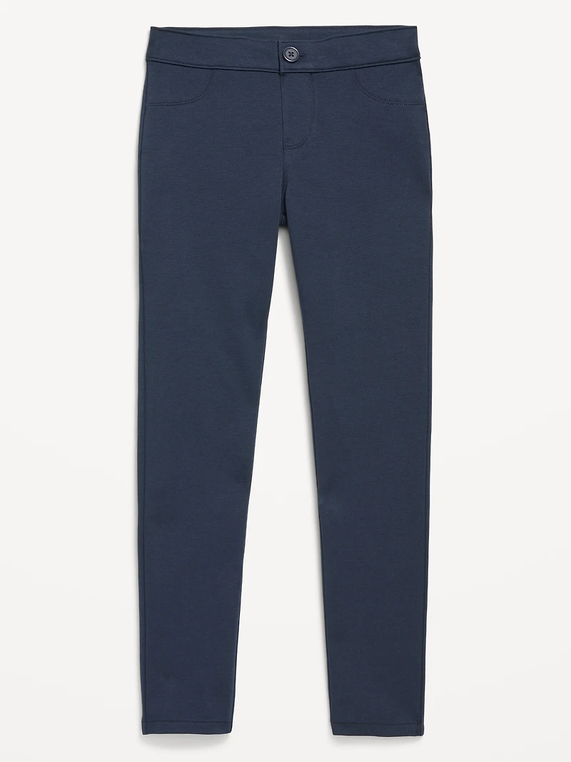 School Uniform Ponte-Knit Jeggings for Girls