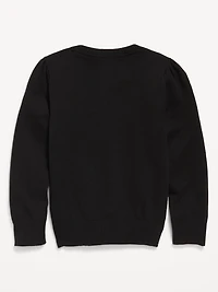 School Uniform Button-Up Cardigan for Girls