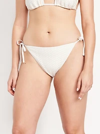 Crochet String Bikini Swim Bottoms