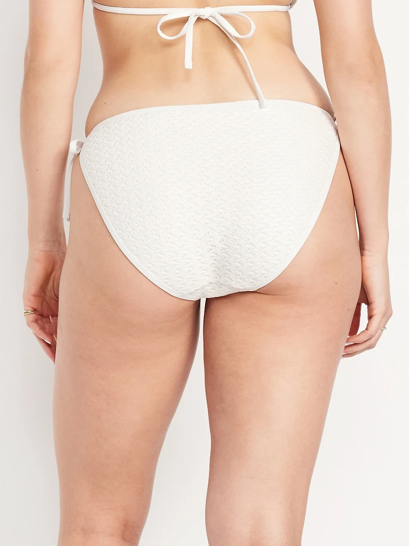 Crochet String Bikini Swim Bottoms