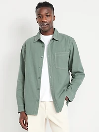 Contrast Stitch Workwear Shirt