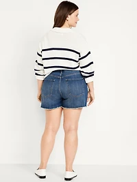 Curvy High-Waisted OG Jean Cut-Off Shorts - 3-inch inseam