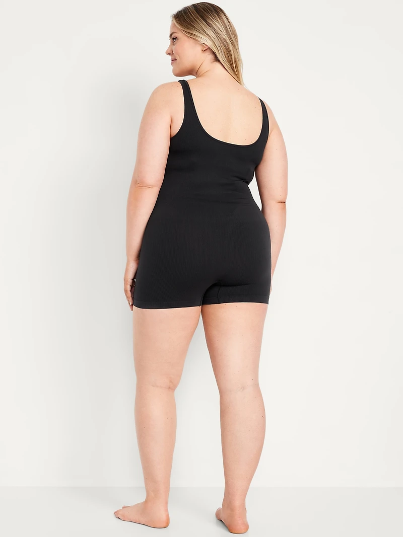 Seamless Ribbed Short Bodysuit