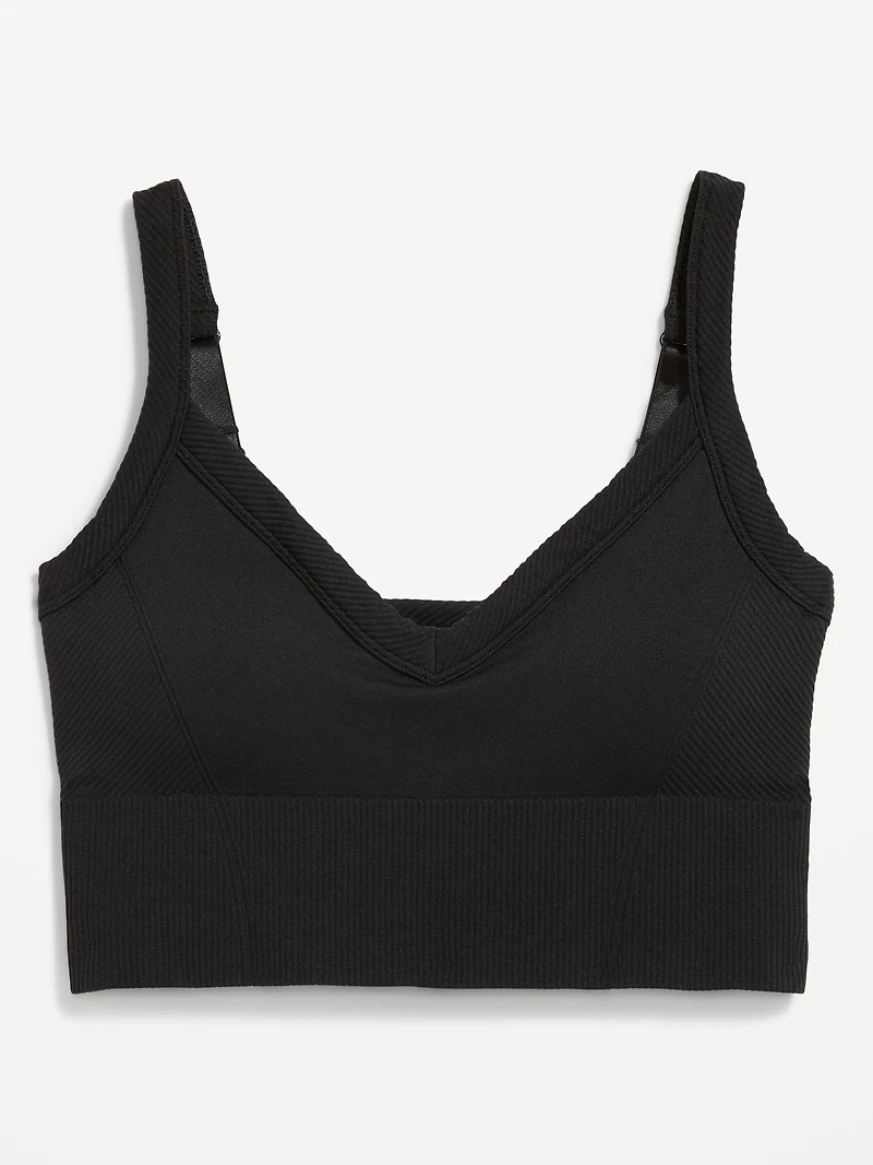 Light Support Fluid Seamless Longline Sports Bra