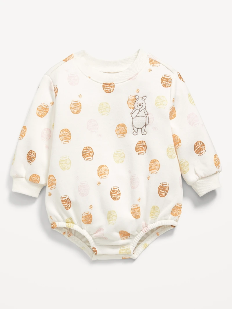 Disney© Long-Sleeve Fleece One-Piece Romper for Baby