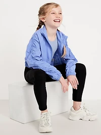 High-Waisted PowerSoft 7/8-Length Side-Pocket Leggings for Girls