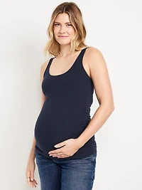 Maternity Scoop-Neck Ribbed Tank Top