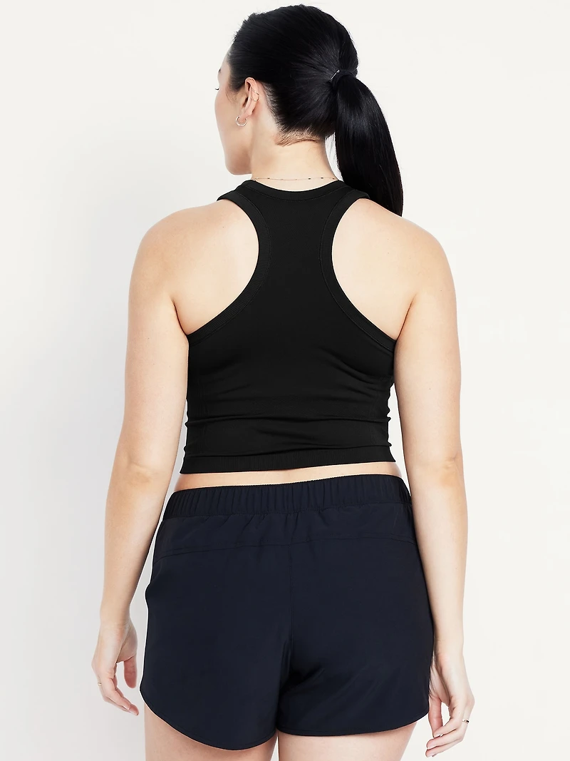 Fluid Seamless Fitted Crop Tank Top