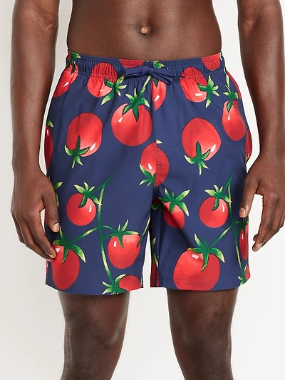 Printed Swim Trunks - 7-inch inseam