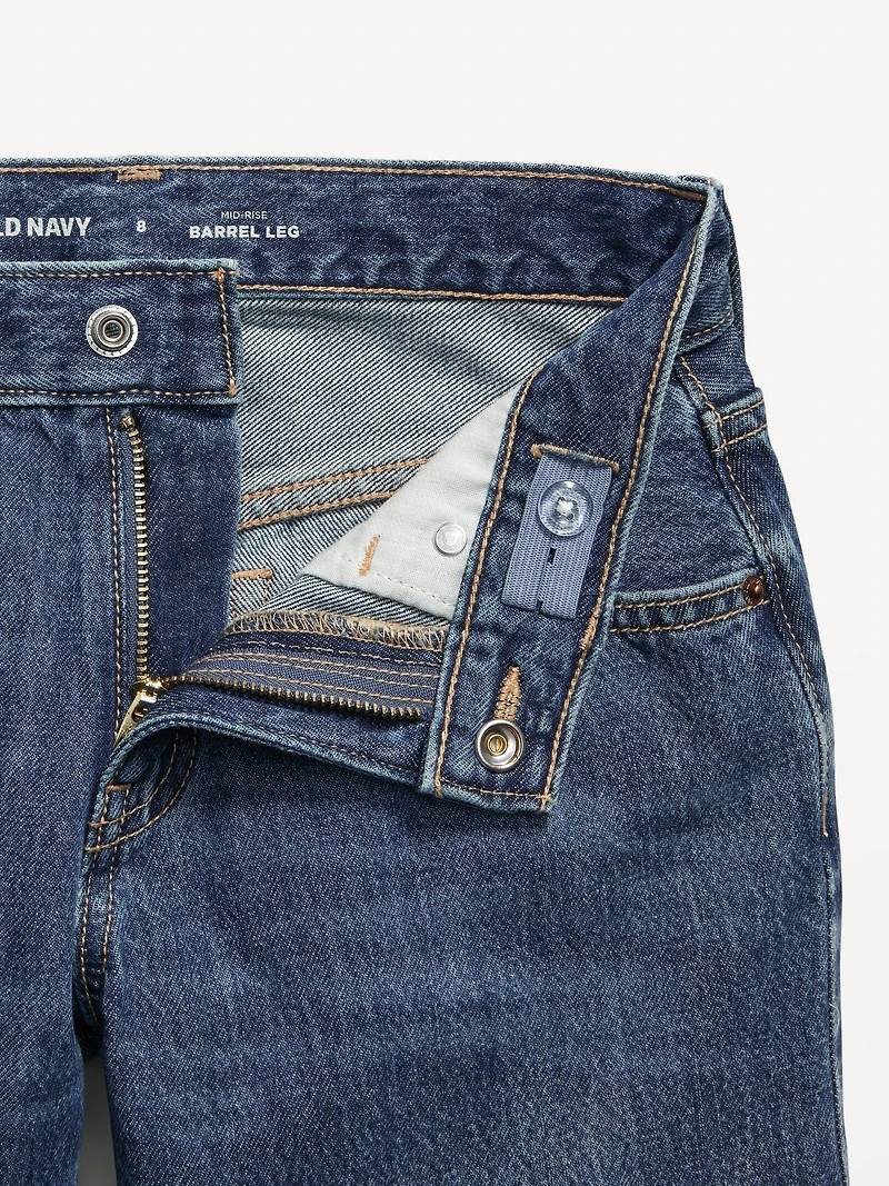 Super Baggy Barrel-Leg Jeans for Girls