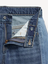 Super Baggy Two-Tone Wide-Leg Jeans for Girls