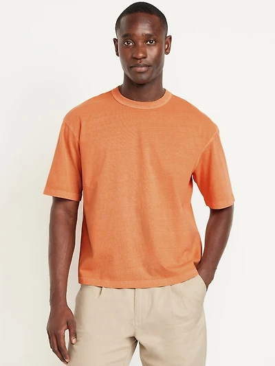 Garment-Dyed Cropped T-Shirt