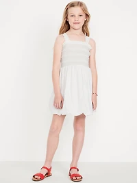 Sleeveless Smocked Bubble Dress for Girls