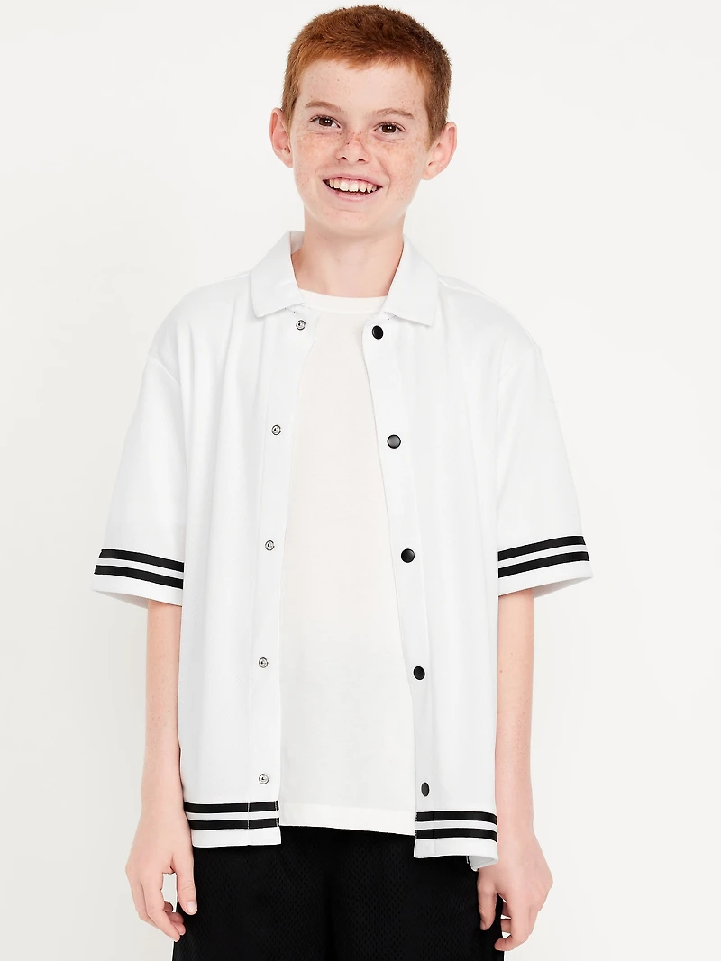 Collared Mesh Go-Dry Cool Performance Shirt for Boys