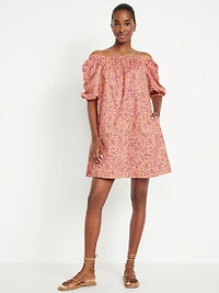 Floral Mini Swing Dress